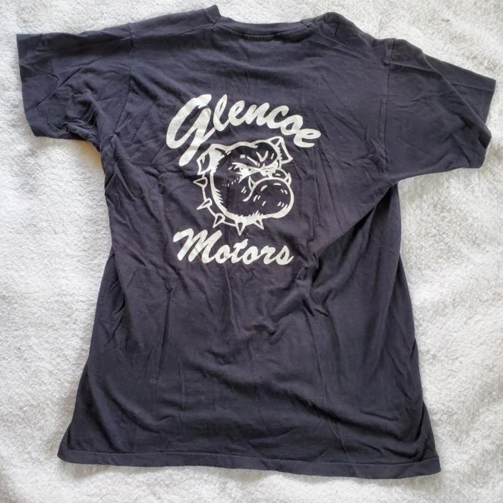 Vintage Glencoe Motors Pocket T-Shirt, Sz L